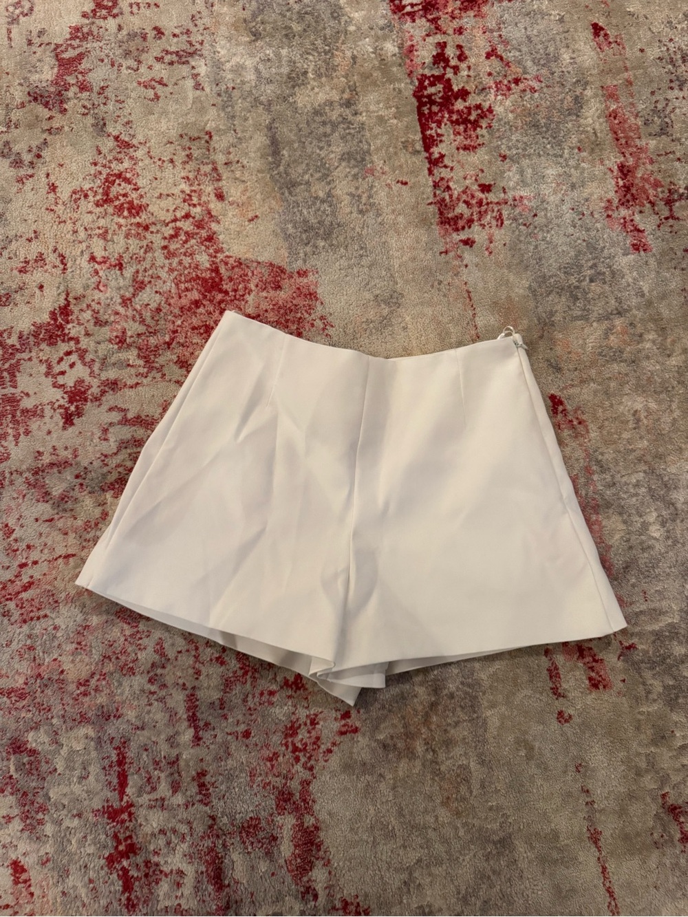 White High-Waist Tailored Zara Shorts
